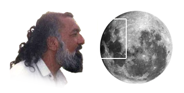 Imam Mehdi Gohar Shahi's Image on Moon