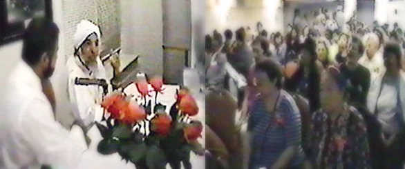 HDE Gohar Shahi speaking before a Christian audience in the central Church of Tuscon in the American state of Arizona